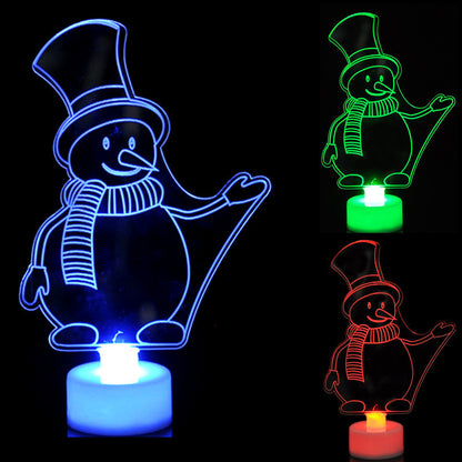 Colorful glowing Christmas tree ornaments