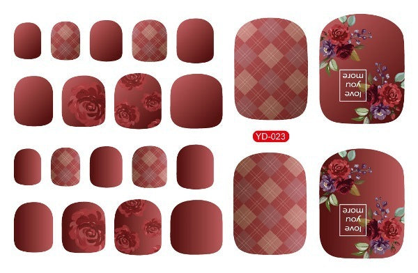 Summer Fashion Manicure Foot Sticker