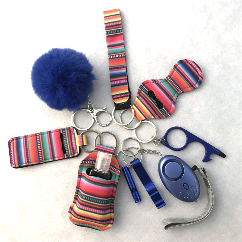 Wrist Keychain 10 Pieces Suit Door Opener Hand Sanitizer Bag