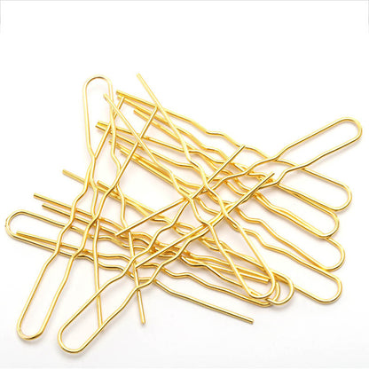 DIY Hair Accessories Material Retro Wave U-shaped Variety Two Teeth Hairpin