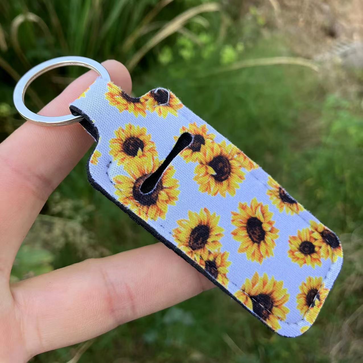 Printed Leopard Print SUNFLOWER Snake Pattern Women's Lipstick Pack Sets Of Key Chain Creative Perfume Bag