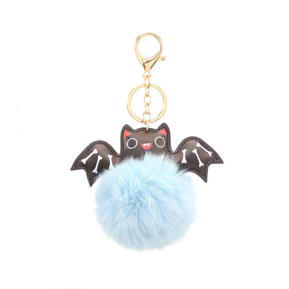 Summer Halloween Keychain Cartoon Leather