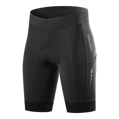 Pantalones de ciclismo con almohadilla de silicona transpirable y de secado rápido