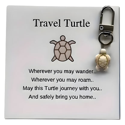 Keychain Travel Turtle Turquoise Decorative Pendant