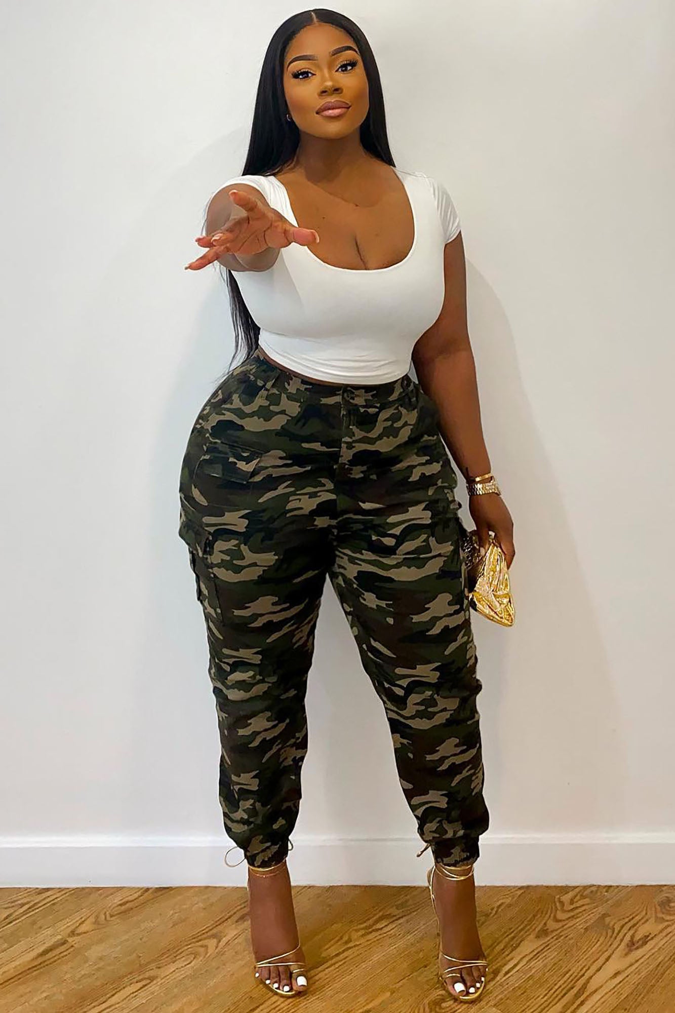 Cadet Kim Oversized Camo Pants - Camo