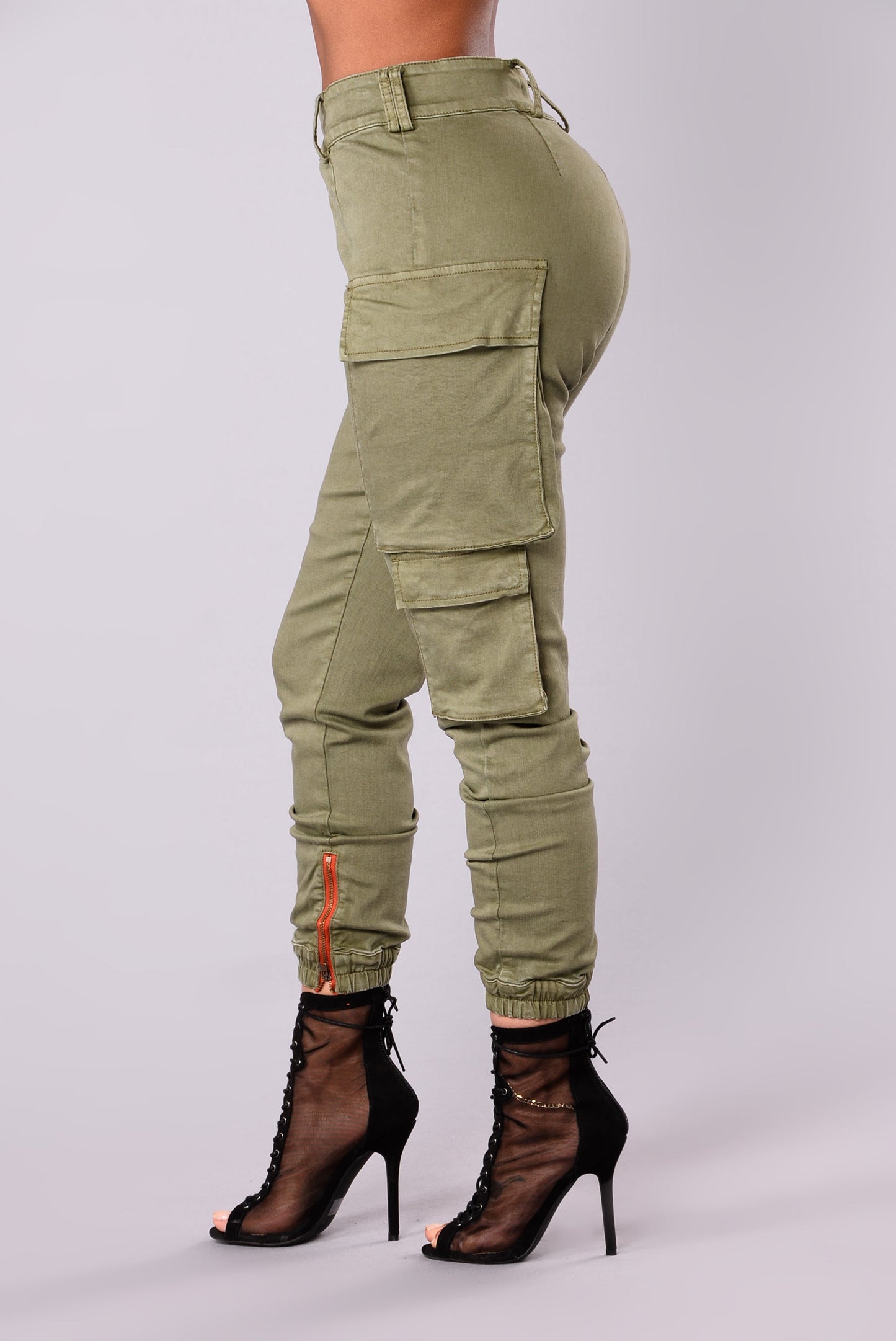 Kalley Cargo Pants - Olive