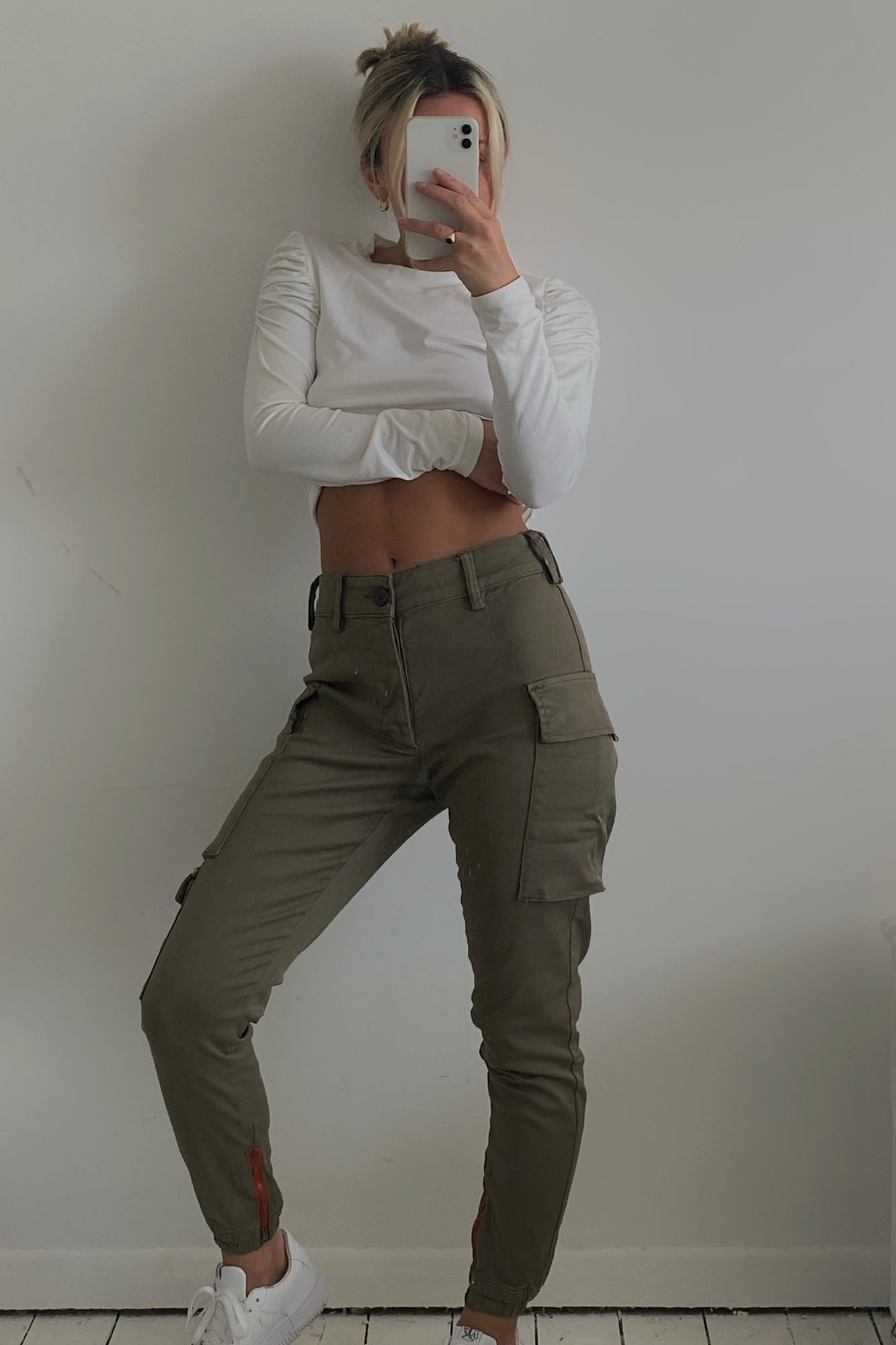 Kalley Cargo Pants - Olive