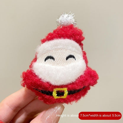 Broche de Papá Noel con dibujos animados, accesorios para festivales navideños