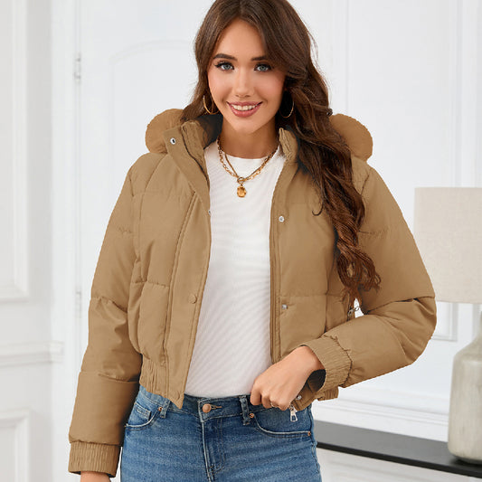 Chaqueta acolchada de algodón gruesa informal de moda para mujer