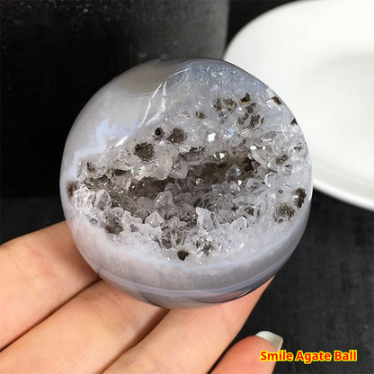 Natural Agate Crystal Cave Jack Purcell Crystal Ball