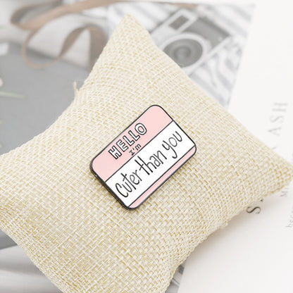 Sticky Notes Brooch Suit Fashion Accessories