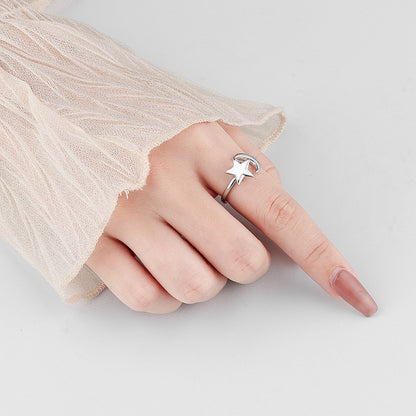 S925 Sterling Silver New Style XINGX Spinning Ring Female