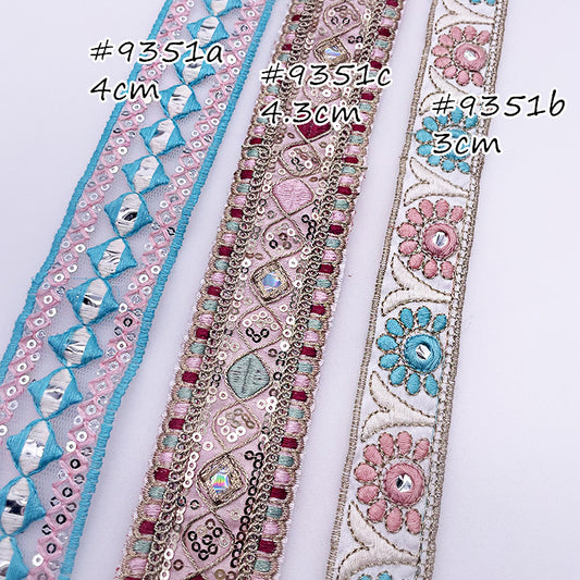 Ethnic Style Embroidered Clothing Decorative Lace