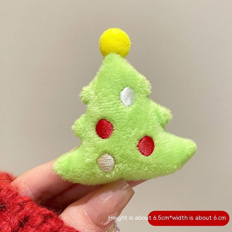 Broche de Papá Noel con dibujos animados, accesorios para festivales navideños