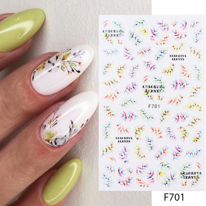 Pegatinas para uñas Serie Floral Uñas