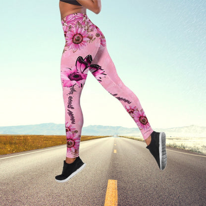 Pantalones de yoga de cintura alta con diseño de mariposa otoñal en talla grande