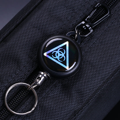 Outdoor Anti-theft Wire Rope High Rebound Retractable Key Ring