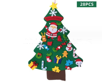 Tela de fieltro para decorar el árbol de navidad