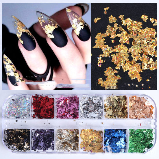 Fashion Nail Gold Foil In Fashion Ornament