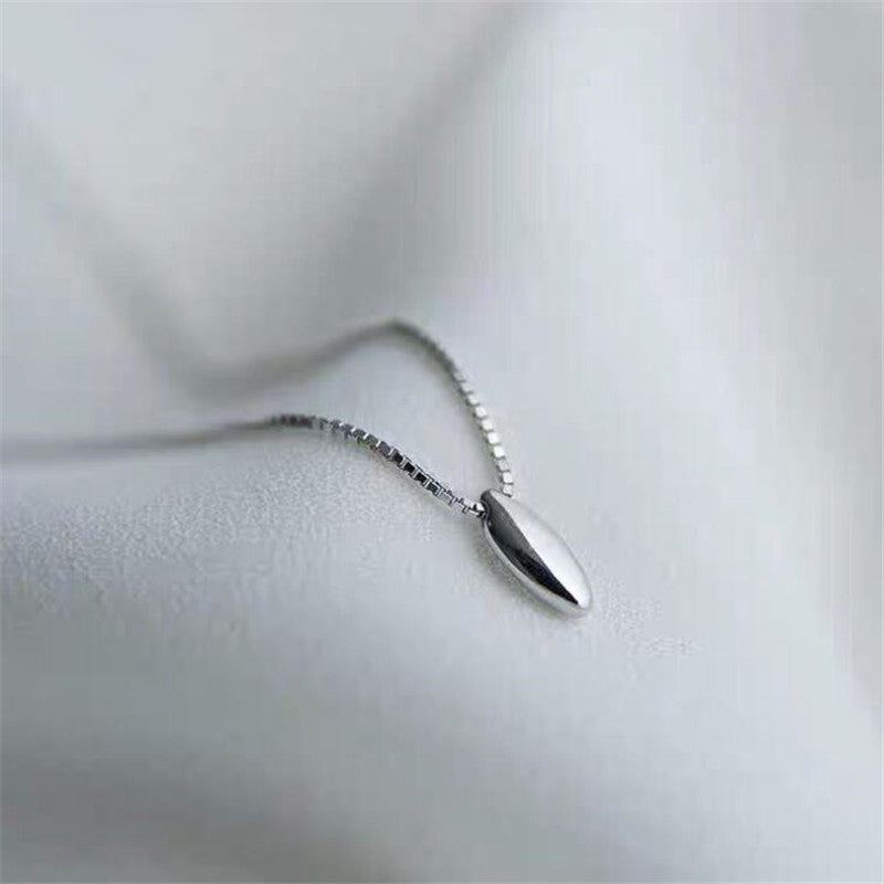 S925 Sterling Silver Small Water Drop-shaped Clavicle Chain