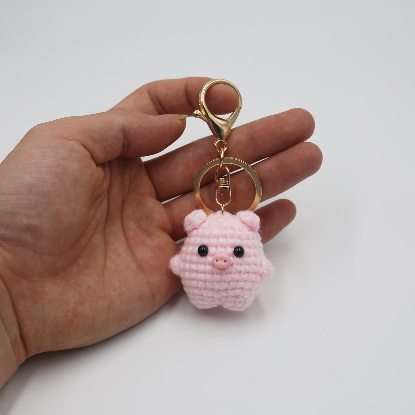 Wool Animal Keychain Handmade Woven Accessories