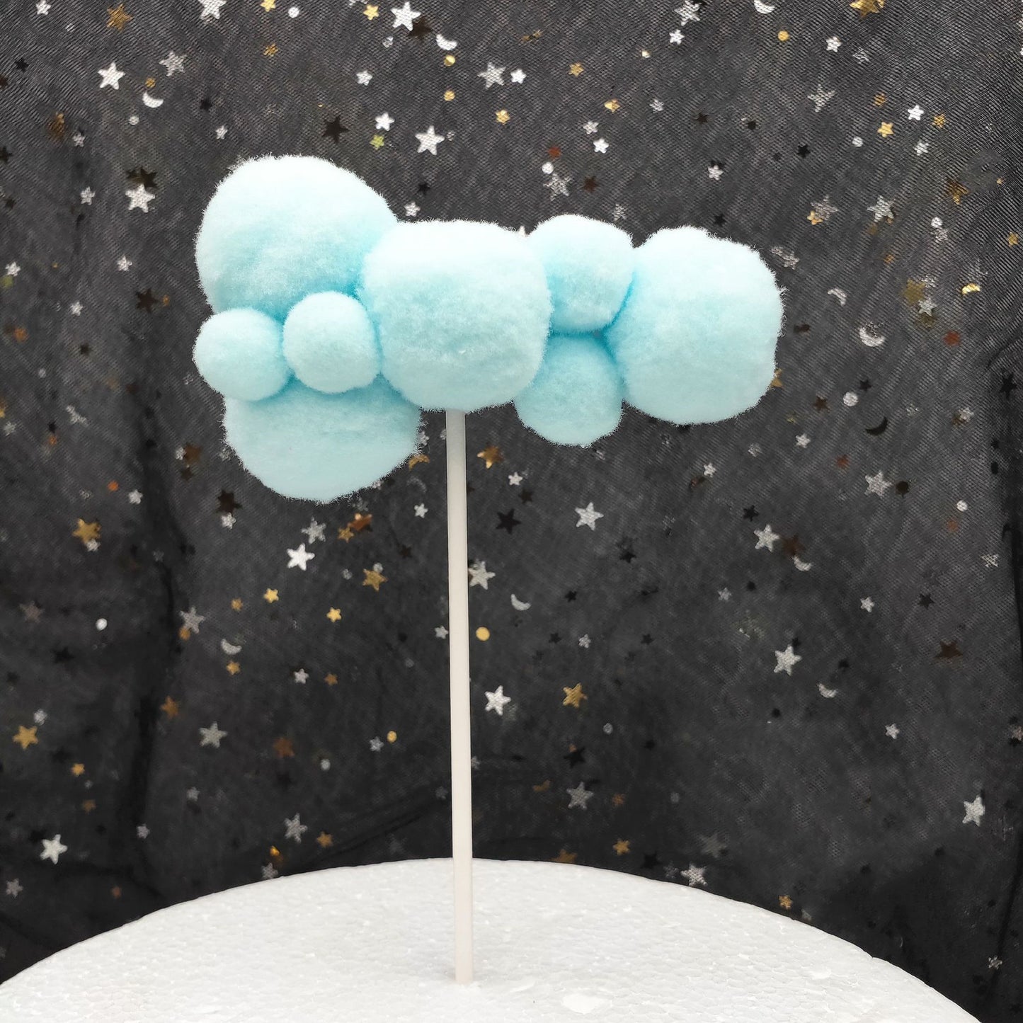 Creative Large And Small Cloud Cake Decoration Card