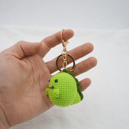 Little Dinosaur Knitted Pendant Key Ring