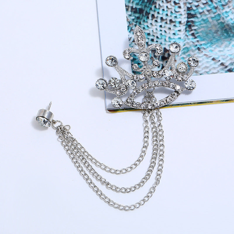 Fashion Crown Brooch Diamond Corsage