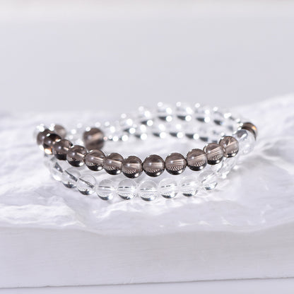 Pulsera de nicho Pulsera de cristal de té tejida a mano