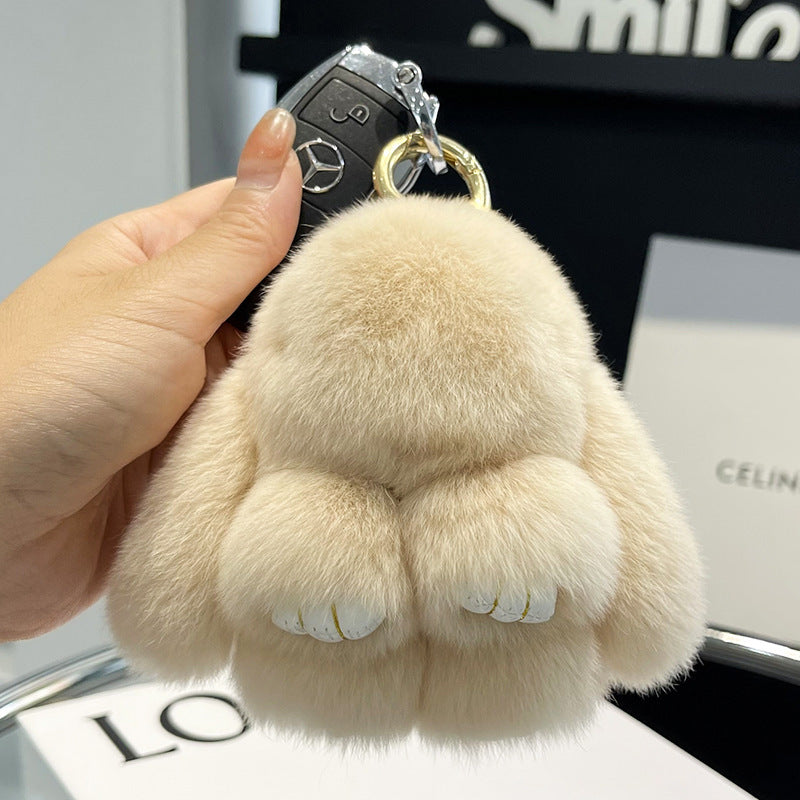 Cute Plush Doll Bunny Car Key Ring Pendant