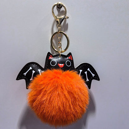 Summer Halloween Keychain Cartoon Leather