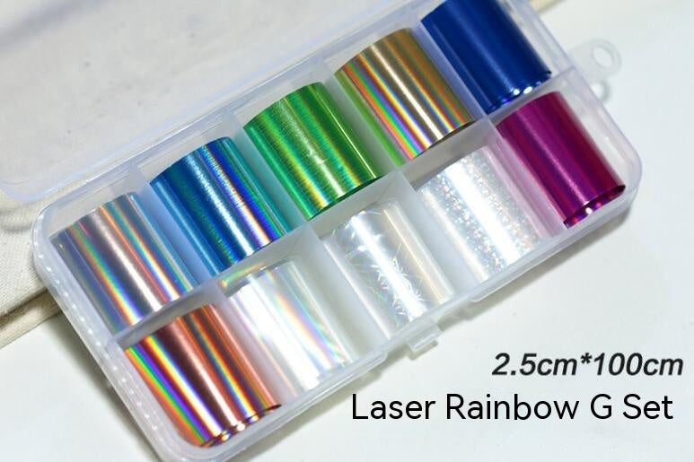 Nail Art Transfer Foils Set Of 12