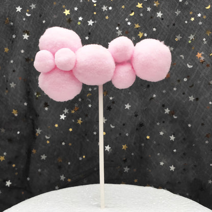 Creative Large And Small Cloud Cake Decoration Card