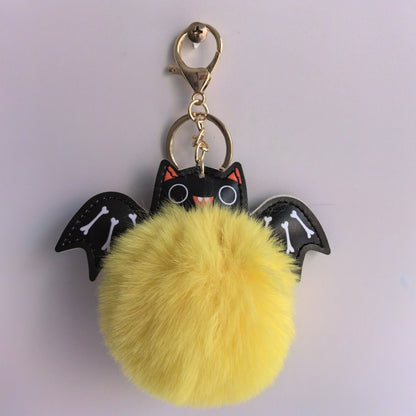 Summer Halloween Keychain Cartoon Leather