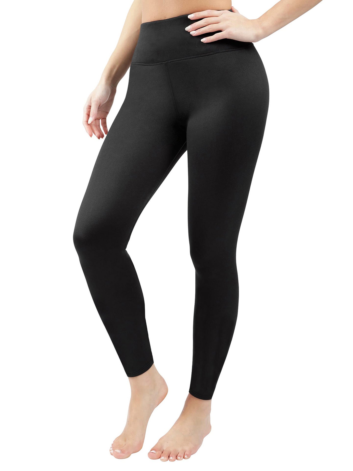 Leggings ajustados de cintura alta para mujer con forro polar acolchado y que mantienen el calor