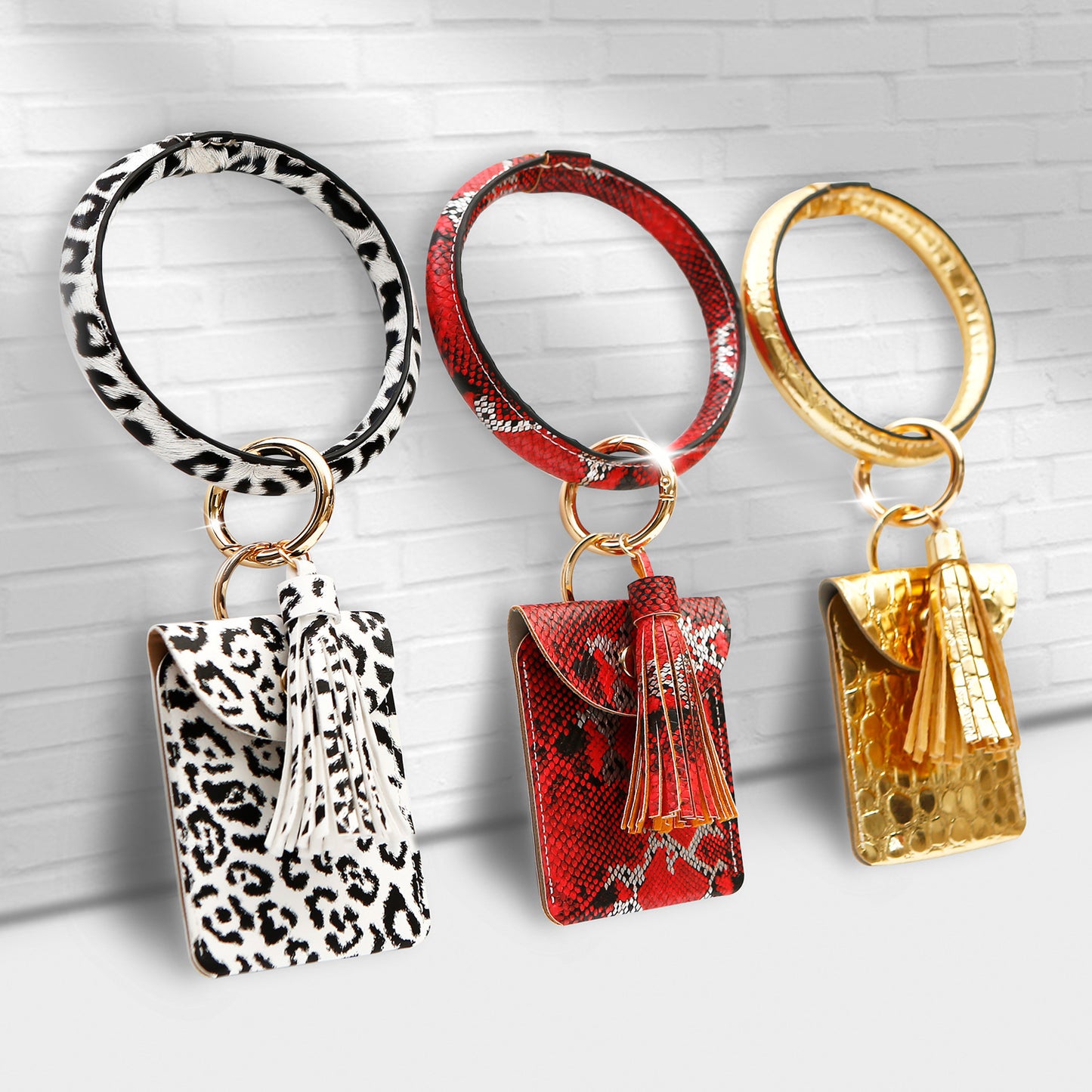 European And American PU Wrist Keychain Pendant