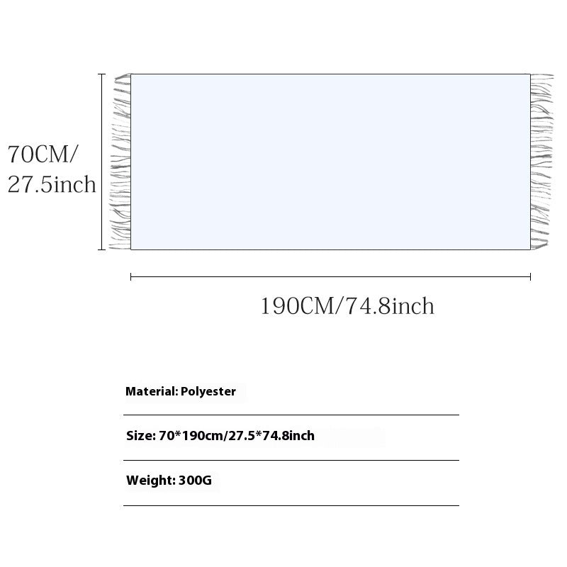 Bufanda térmica de cuadros con borlas estampadas y protección contra el frío de alta calidad para otoño e invierno, chal de longitud media