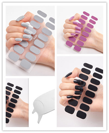 Waterproof and Long Lasting Nail Stickers Letter Color Nail Stickers Full Stickers