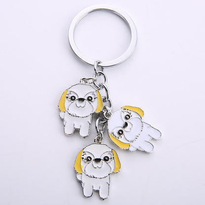 Little Creative Gifts Metal Key Ring Pet Dog Keychain Pendant