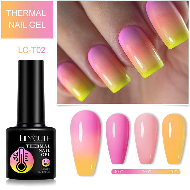 Color Changing Thermal Gel Nail Polish Winter