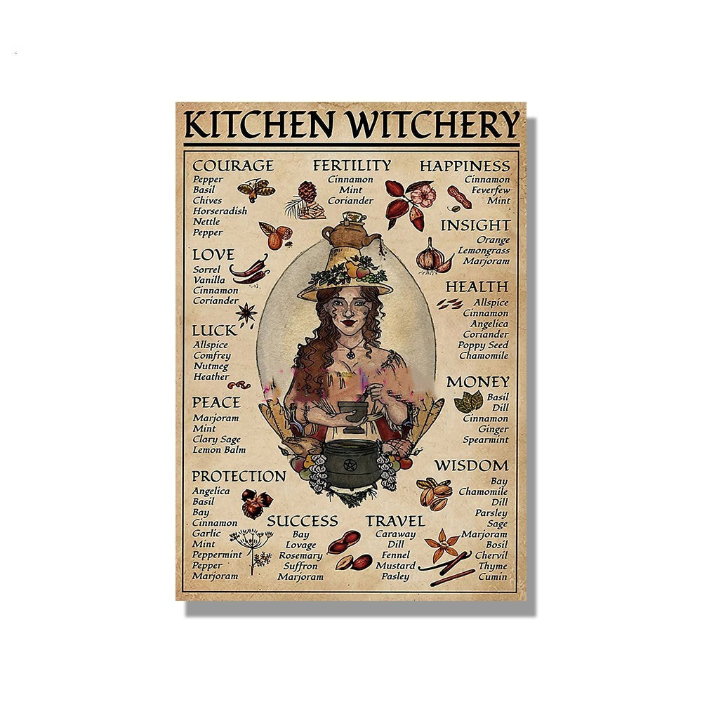 Póster nórdico de Itchcraft Witchery, divertido, mágico y brujería