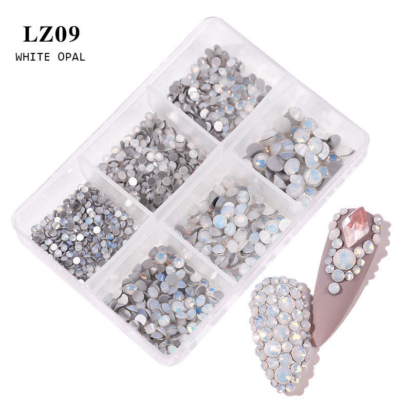 Nail Art Flat Rhinestone Set Mixed Color Rhinestones