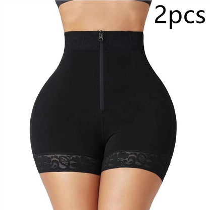 Nueva ropa adelgazante de cadera Pantalones abdominales Cremallera Levantamiento de cadera