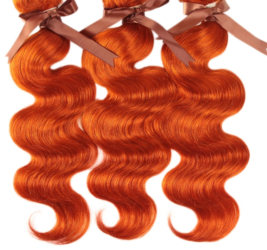 Real Hair Curtain Block Orange Europe And America