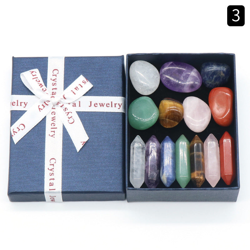 Colorful Irregular Natural Stone Set Gift Box