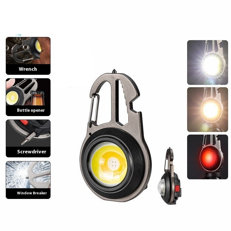 Wholesale Strong Light Keychain Light Rechargeable Household Magnetic Suction Emergency Light Outdoor Portable Mini Torch