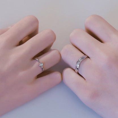 Anillo de los amantes de Jianjia Bailu de diseño pequeño