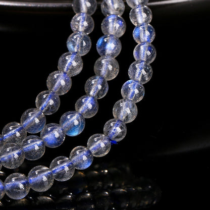 Round Beads Accessories Bracelet 7A Natural Blue Light Bracelet