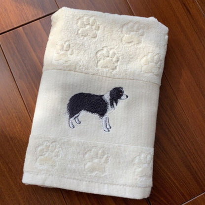 Dog Embroidery Water Absorbing Wash Towel