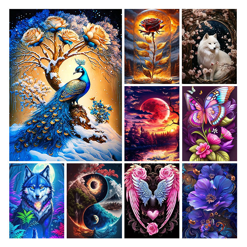 Animal Diamond Painting Handmade Landscape Painting